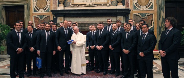 Italia-Argentina, gli atleti incontrano Papa Francesco alla vigilia del match. GALLERIA FOTO